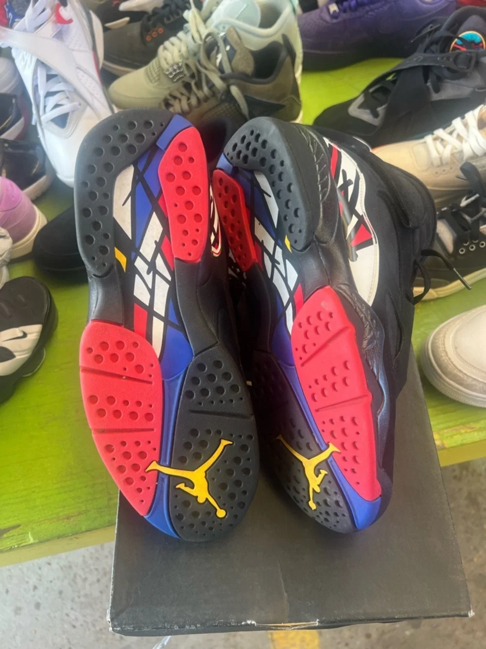 Jordan Men’s Black Red Retro Athletic Shoes Air Jordan 8 Playoffs